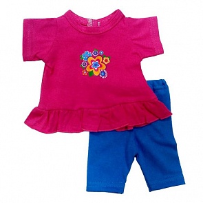 Одежда для куклы размером 38-43 см. - туника с цветочками и легинсы (Mary Poppins, 209)